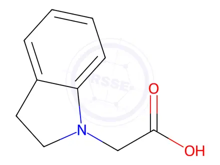 Chemical structure of 2,3-Dihydro-1H-indol-1-ylacetic acidhydrochloride