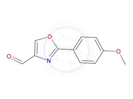 Chemical structure of 2-(4-METHOXY-PHENYL)-OXAZOLE-4-CARBALDEHYDE