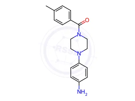 Chemical structure of {4-[4-(4-Methylbenzoyl)piperazin-1-yl]phenyl}amine