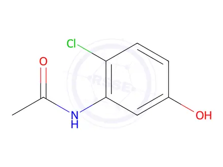 Chemical structure of Acetamide, N-(2-chloro-5-hydroxyphenyl)-