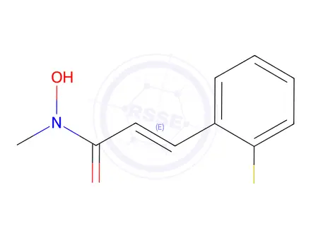 Chemical structure of N-hydroxy-N-methyl-3-(2-(methylthio)phenyl)-2-propenamide