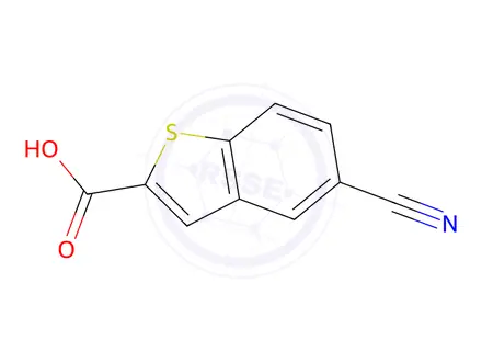 Chemical structure of 5-Cyano-1-benzothiophene-2-carboxylic acid