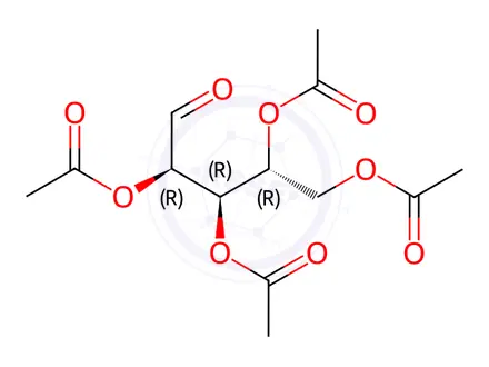 Chemical structure of Ribose tetracetate