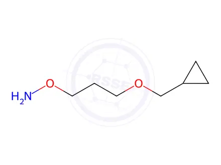 Chemical structure of O-[3-(cyclopropylmethoxy)propyl]hydroxylamine