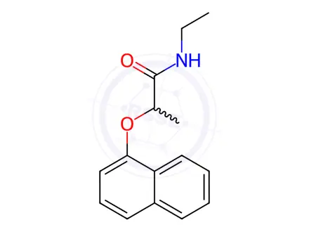 Chemical structure of N-ethyl-2-(naphthalen-1-yloxy)propanamide