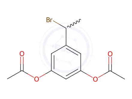 Chemical structure of 1-(3,5-Diacetoxyphenyl)-1-Bromoethane