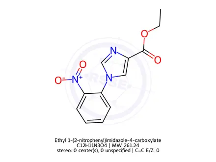Chemical structure of Ethyl 1-(2-nitrophenyl)imidazole-4-carboxylate