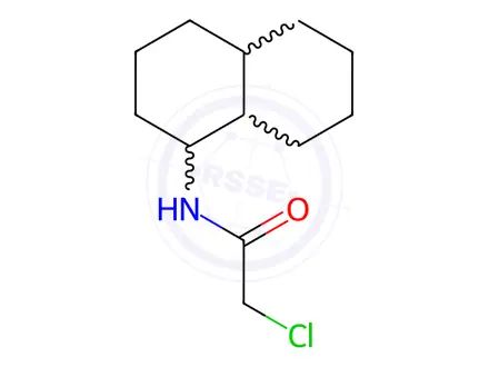 Chemical structure of Acetamide, 2-chloro-N-(decahydro-1-naphthalenyl)-