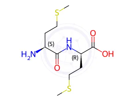 Chemical structure of H-Met-D-Met-OH