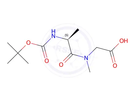 Chemical structure of N-((tert-Butoxycarbonyl)-L-alanyl)-N-methylglycine