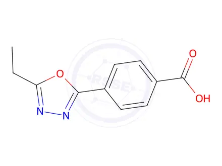 Chemical structure of 4-(5-Ethyl-1,3,4-oxadiazol-2-yl)benzoic acid