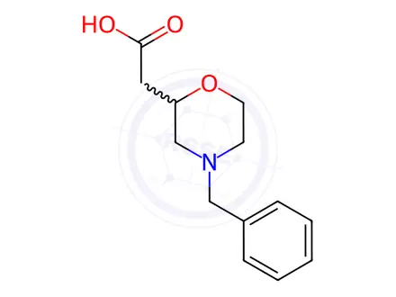 Chemical structure of (4-Benzylmorpholin-2-yl)acetic acid