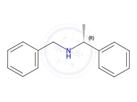 Chemical structure of R)-(+)-N-Benzyl-1-phenylethylamine