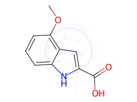 Chemical structure of 4-methoxy-1H-indole-2-carboxylic acid (BSC)