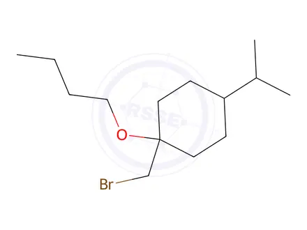 Chemical structure of 1-(Bromomethyl)-1-butoxy-4-isopropylcyclohexane