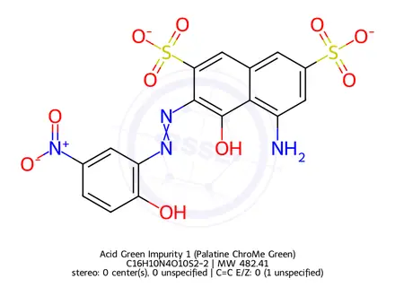 Chemical structure of Acid Green Impurity 1 (Palatine ChroMe Green)