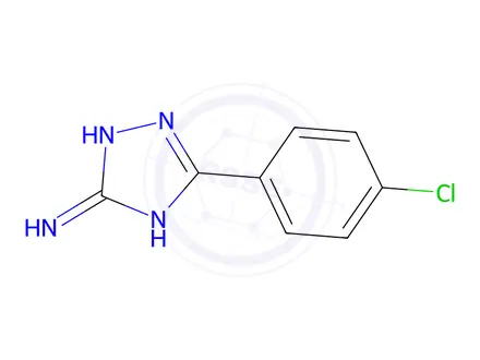 Chemical structure of 5-(4-chlorophenyl)-1H-1,2,4-triazol-3-amine