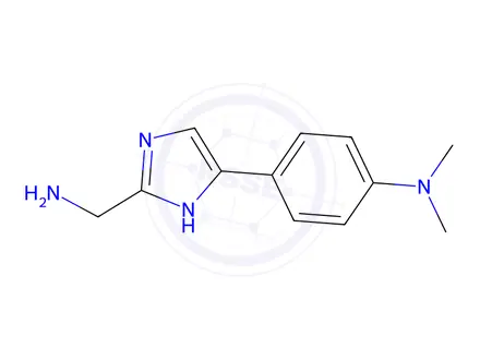 Chemical structure of 4-(2-(Aminomethyl)-1H-imidazol-5-yl)-N,N-dimethylaniline