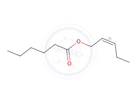 Chemical structure of (Z)-Pent-2-en-1-yl hexanoate