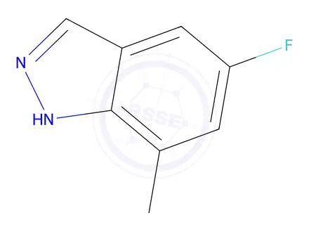 Chemical structure of 5-Fluoro-7-methyl-1H-indazole