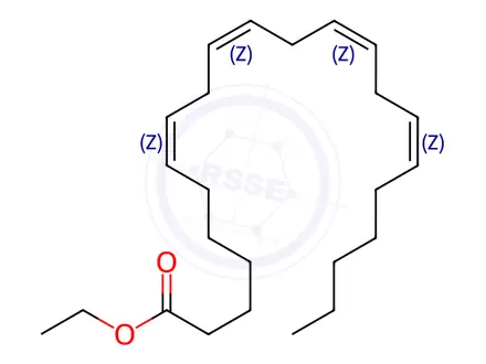 Chemical structure of cis-7,10,13,16-Docosatetraenoic Acid Ethyl Ester
