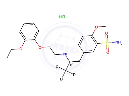 Chemical structure of (R)-Tamsulosin-d3 Hydrochloride