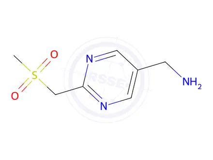 Chemical structure of [2-(methanesulfonylmethyl)pyrimidin-5-yl]methanamine