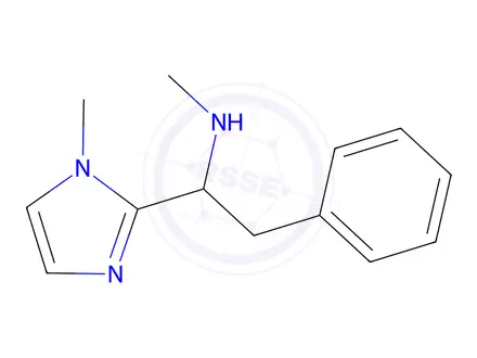 Chemical structure of Methyl[1-(1-methyl-1h-imidazol-2-yl)-2-phenylethyl]amine
