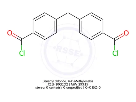 Chemical structure of Benzoyl chloride, 4,4'-Methylenebis-