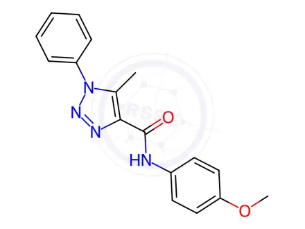 Chemical structure of N-(4-methoxyphenyl)-5-methyl-1-phenyl-1H-1,2,3-triazole-4-carboxamide