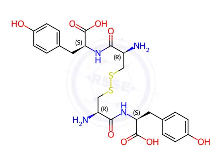 Chemical structure of (2S,2'S)-2,2'-(((2R,2'R)-3,3'-Isulfanediylbis(2-aminopropanoyl))bis(azanediyl))bis(3-(4-hydroxyphenyl)propanoic Acid)