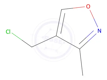 Chemical structure of 4-(chloromethyl)-3-methyl-1,2-oxazole