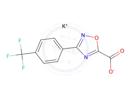 Chemical structure of Potassium 3-(4-(trifluoromethyl)phenyl)-1,2,4-oxadiazole-5-carboxylate